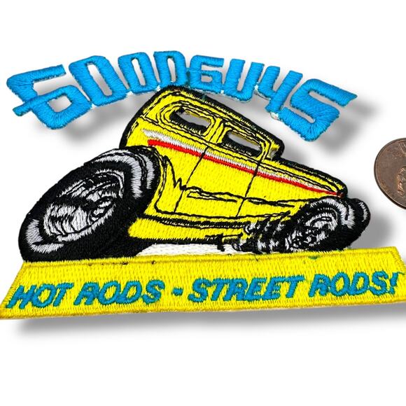 Vintage Goodguys Rod & Custom Association embroidered patch uniform hotrod - Picture 1 of 4